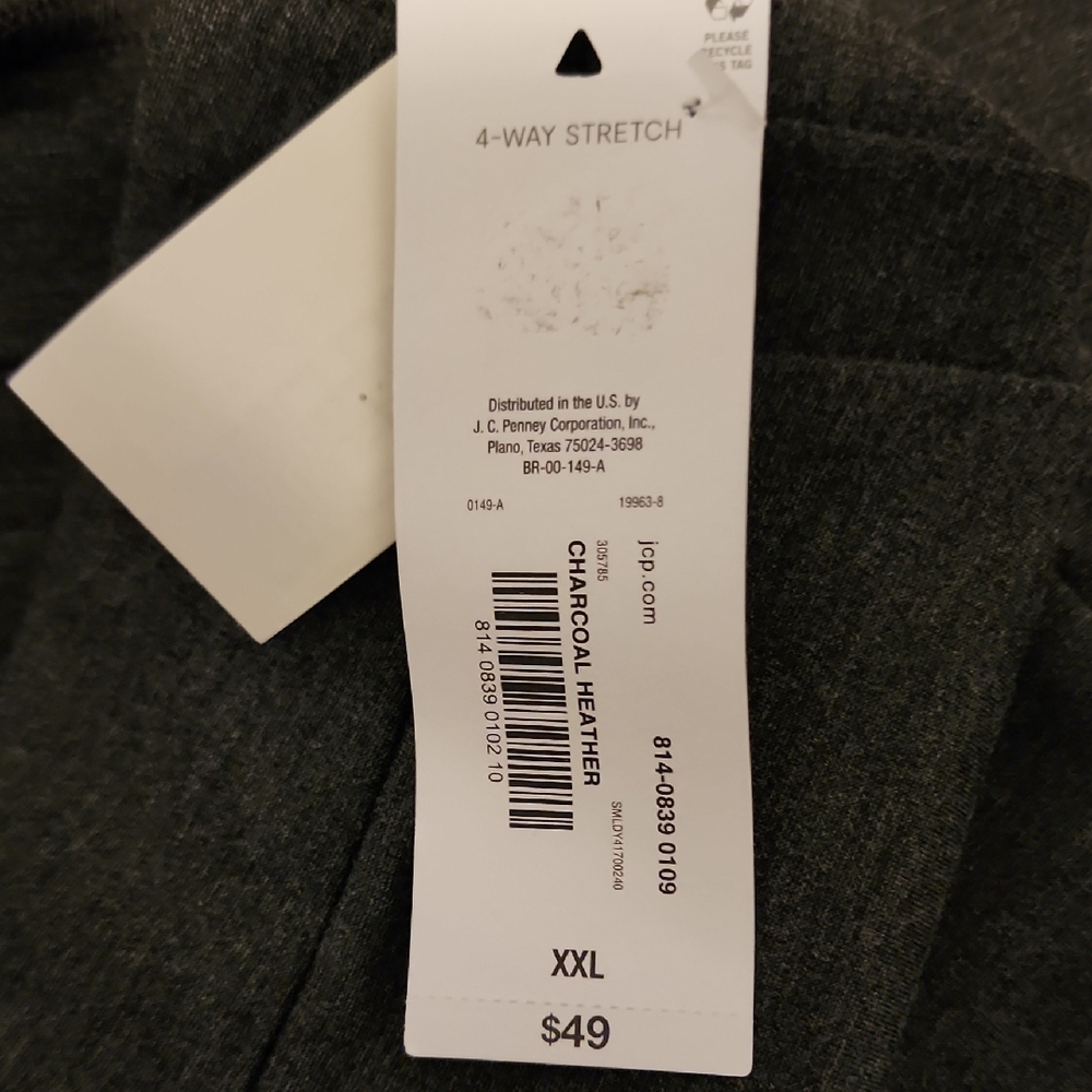 Liz Claiborne Dark Gray Stretch Pants XXL